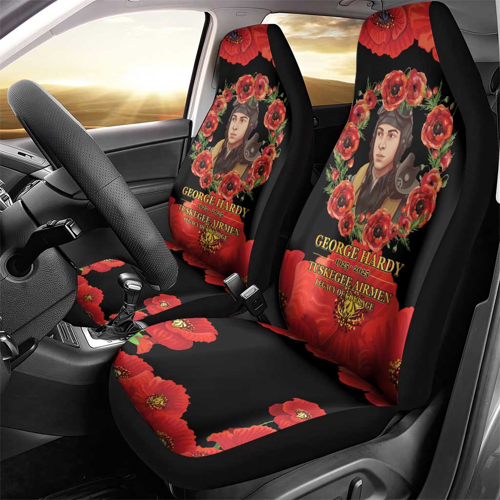 George Hardy Tuskegee Red Tail Pilots Car Seat Cover Legacy of Courage - African Pride