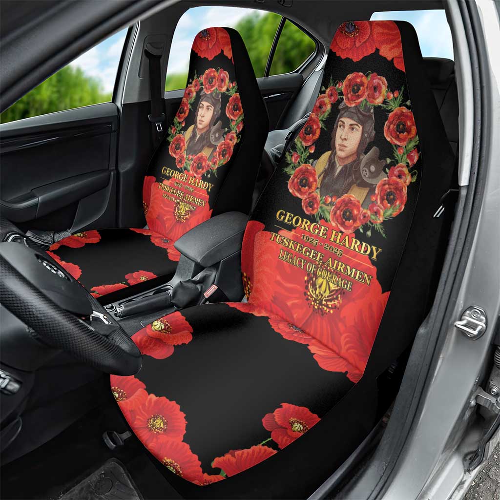 George Hardy Tuskegee Red Tail Pilots Car Seat Cover Legacy of Courage - African Pride