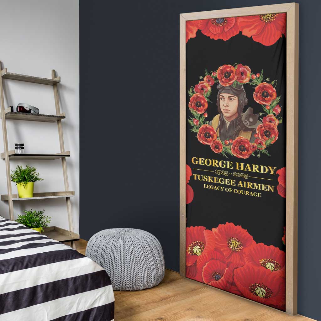 George Hardy Tuskegee Memorial Door Cover Red Tail Pilots Legacy of Courage
