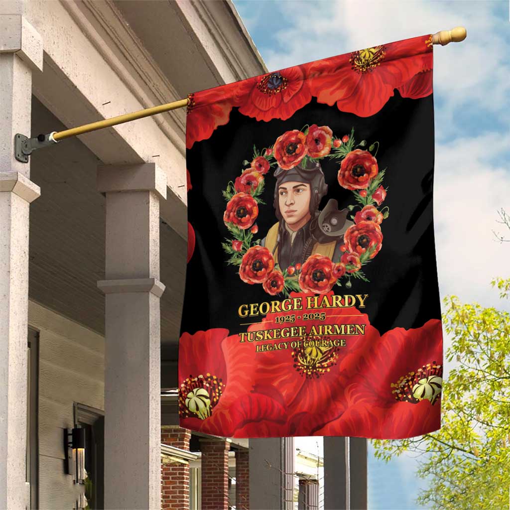George Hardy Tuskegee Red Tail Pilots Garden Flag Legacy of Courage - African Pride