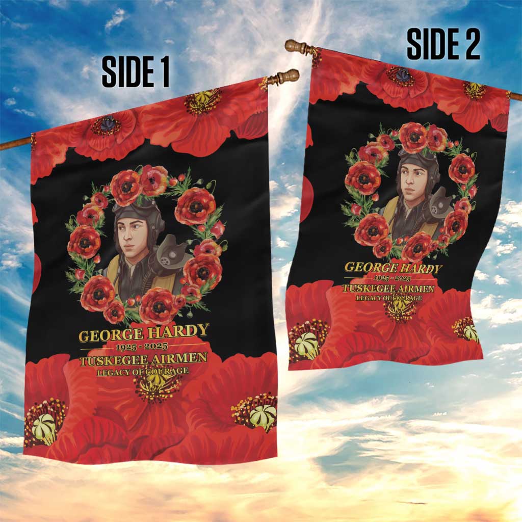 George Hardy Tuskegee Red Tail Pilots Garden Flag Legacy of Courage - African Pride