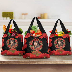George Hardy Tuskegee Red Tail Pilots Grocery Bag Legacy of Courage - African Pride