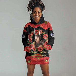 George Hardy Tuskegee Red Tail Pilots Hoodie Dress Legacy of Courage - African Pride