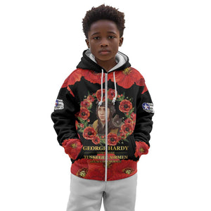 George Hardy Tuskegee Red Tail Pilots Kid Hoodie Legacy of Courage - African Pride