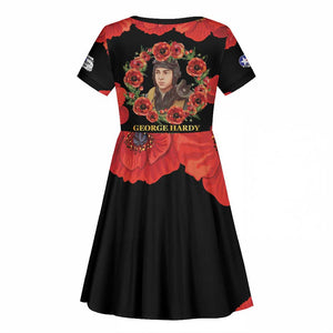 George Hardy Tuskegee Red Tail Pilots Kid Short Sleeve Dress Legacy of Courage - African Pride