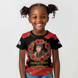 George Hardy Tuskegee Red Tail Pilots Kid T shirt Legacy of Courage - African Pride
