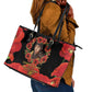 George Hardy Tuskegee Red Tail Pilots Leather Tote Bag Legacy of Courage - African Pride
