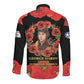 George Hardy Tuskegee Red Tail Pilots Long Sleeve Button Shirt Legacy of Courage - African Pride