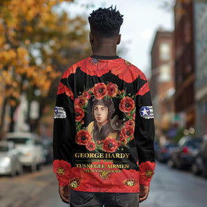 George Hardy Tuskegee Red Tail Pilots Long Sleeve Shirt Legacy of Courage - African Pride