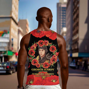 George Hardy Tuskegee Red Tail Pilots Men Tank Top Legacy of Courage - African Pride