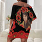 George Hardy Tuskegee Red Tail Pilots Off Shoulder Short Dress Legacy of Courage - African Pride