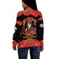 George Hardy Tuskegee Red Tail Pilots Off Shoulder Sweater Legacy of Courage - African Pride