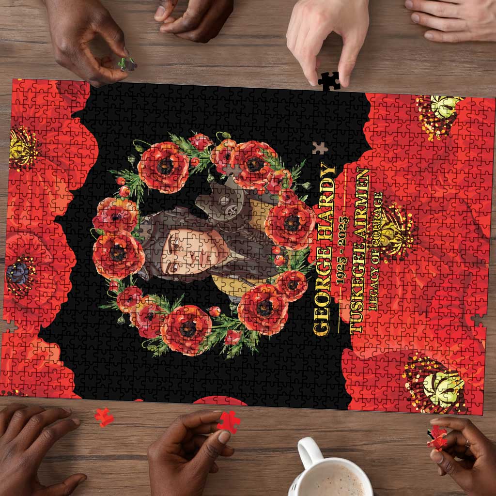 George Hardy Tuskegee Memorial Puzzle Red Tail Pilots Legacy of Courage