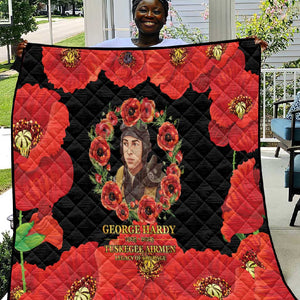 George Hardy Tuskegee Red Tail Pilots Quilt Legacy of Courage - African Pride