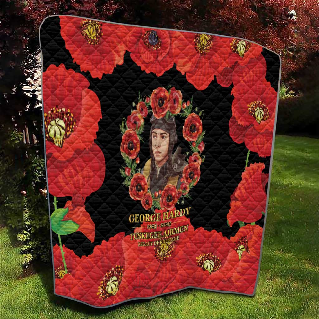 George Hardy Tuskegee Red Tail Pilots Quilt Legacy of Courage - African Pride