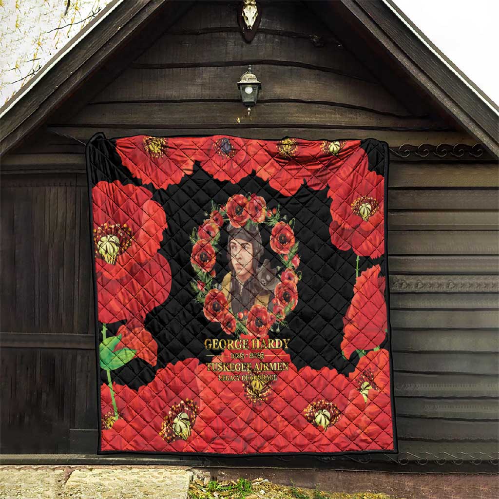 George Hardy Tuskegee Red Tail Pilots Quilt Legacy of Courage - African Pride