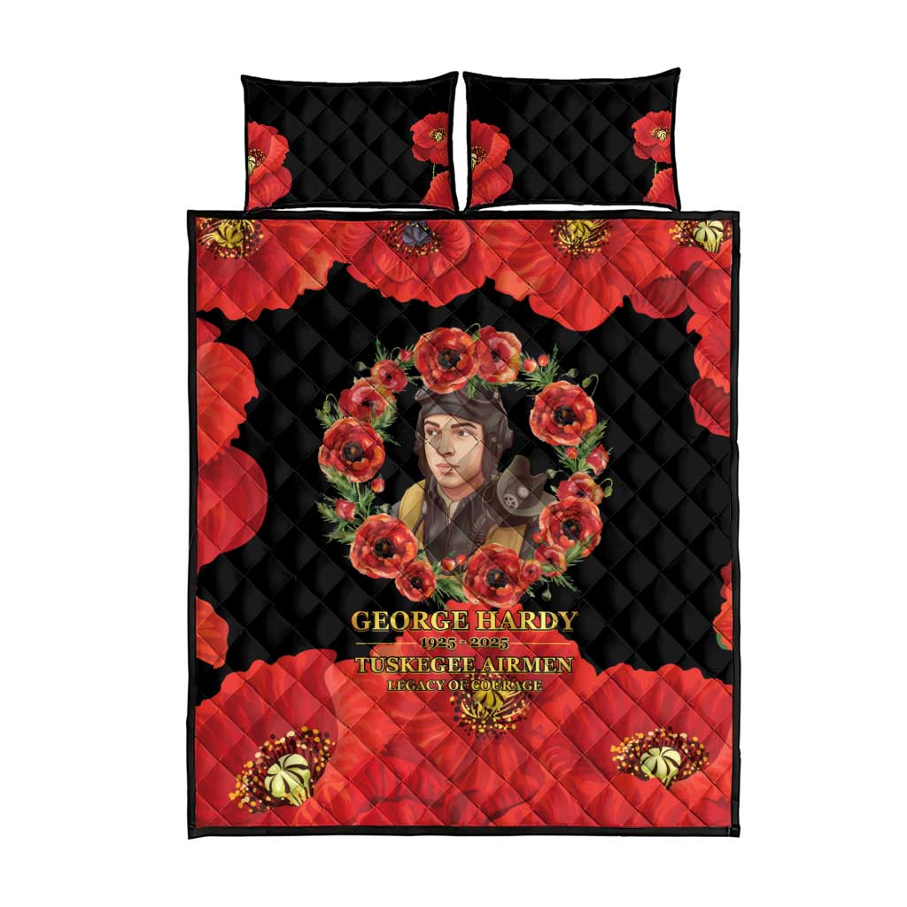 George Hardy Tuskegee Red Tail Pilots Quilt Bed Set Legacy of Courage - African Pride