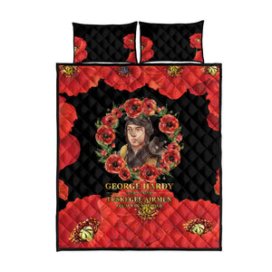 George Hardy Tuskegee Red Tail Pilots Quilt Bed Set Legacy of Courage - African Pride