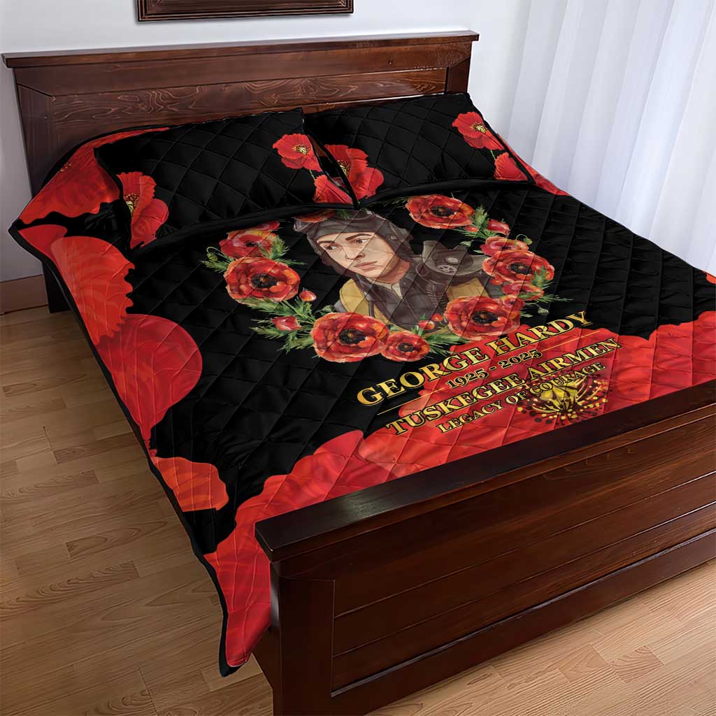 George Hardy Tuskegee Red Tail Pilots Quilt Bed Set Legacy of Courage - African Pride