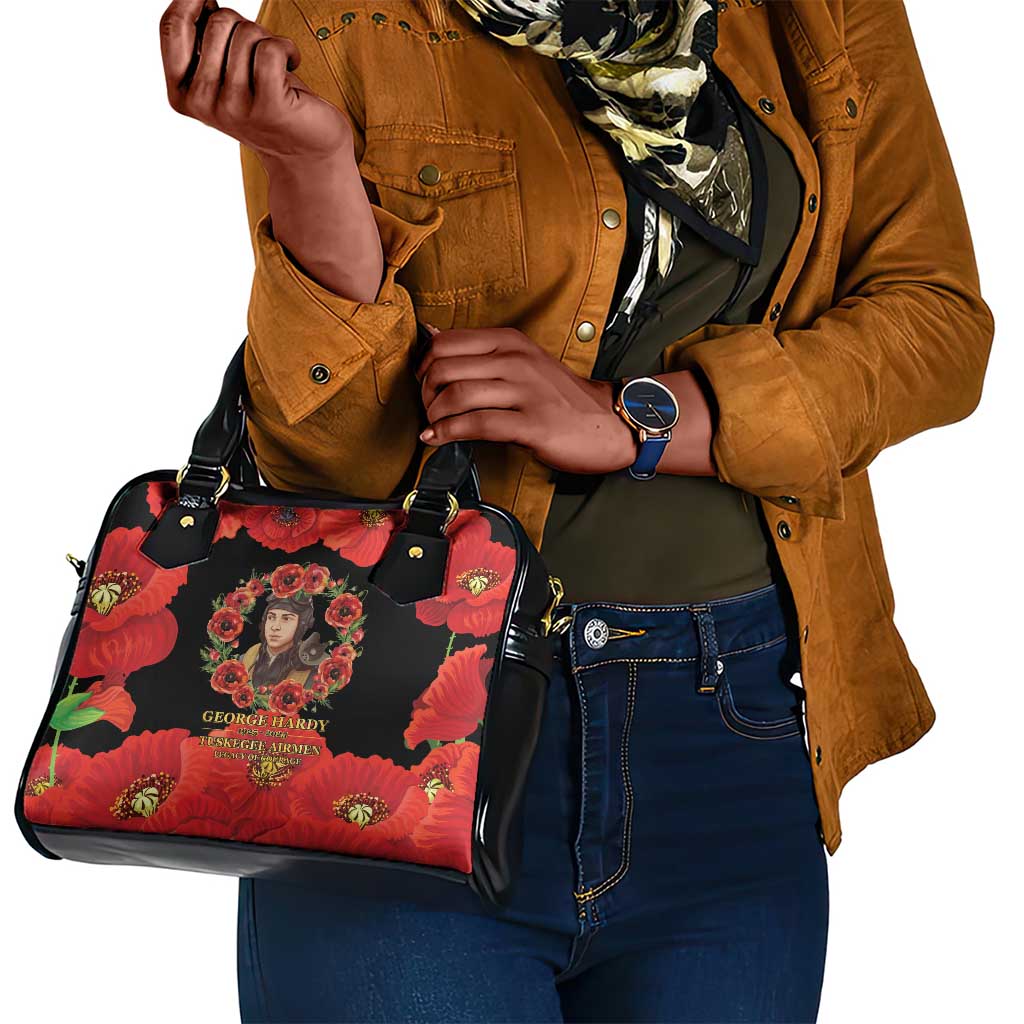 George Hardy Tuskegee Red Tail Pilots Shoulder Handbag Legacy of Courage - African Pride