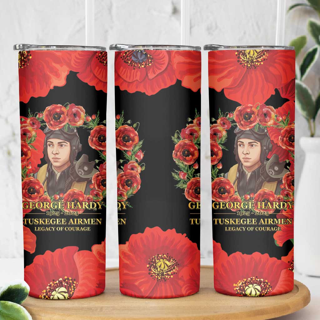 George Hardy Tuskegee Red Tail Pilots Skinny Tumbler Legacy of Courage - African Pride