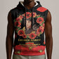 George Hardy Tuskegee Red Tail Pilots Sleeveless Hoodie Legacy of Courage - African Pride