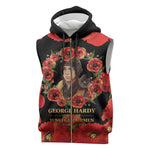 George Hardy Tuskegee Red Tail Pilots Sleeveless Zip Hoodie Legacy of Courage - African Pride