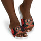 George Hardy Tuskegee Memorial Slide Sandals Red Tail Pilots Legacy of Courage