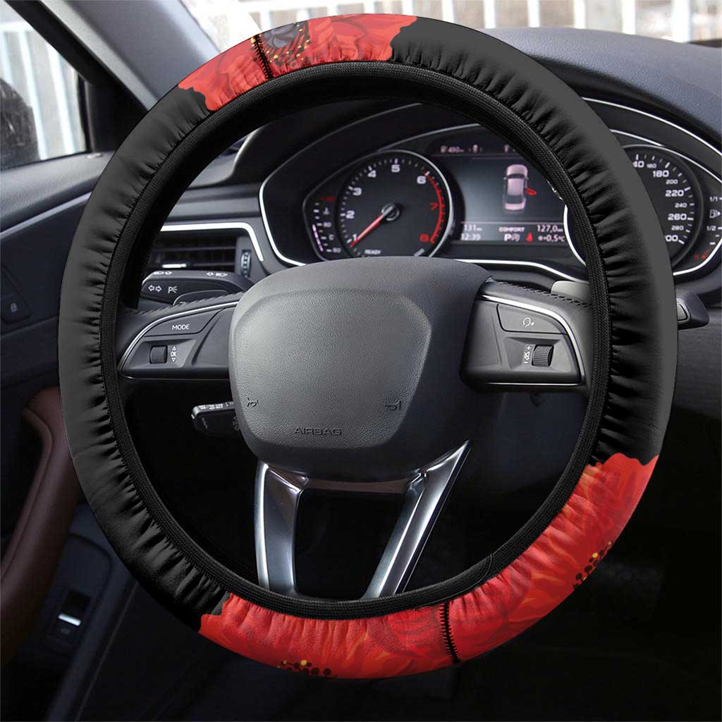 George Hardy Tuskegee Red Tail Pilots Steering Wheel Cover Legacy of Courage - African Pride