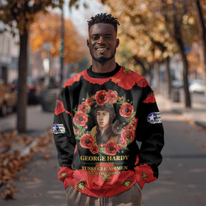 George Hardy Tuskegee Red Tail Pilots Sweatshirt Legacy of Courage - African Pride