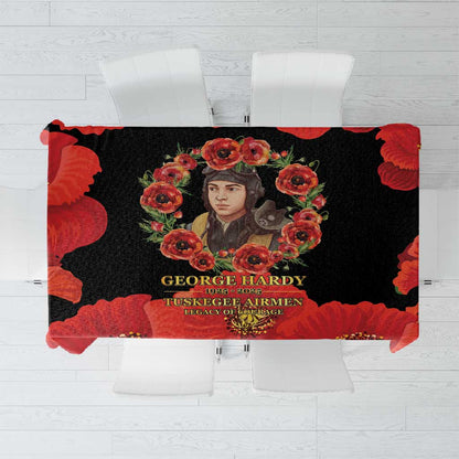 George Hardy Tuskegee Red Tail Pilots Tablecloth Legacy of Courage - African Pride