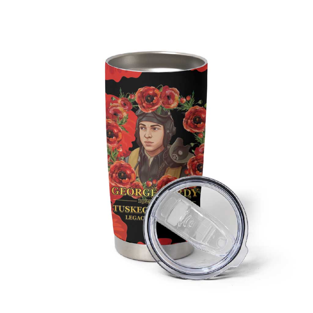 George Hardy Tuskegee Red Tail Pilots Tumbler Cup Legacy of Courage - African Pride