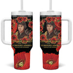 George Hardy Tuskegee Red Tail Pilots Tumbler With Handle Legacy of Courage - African Pride