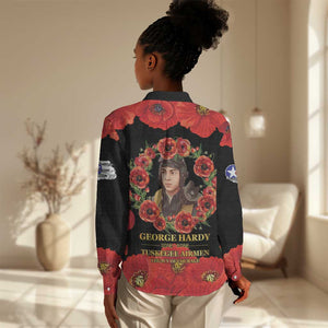 George Hardy Tuskegee Red Tail Pilots Women Casual Shirt Legacy of Courage - African Pride