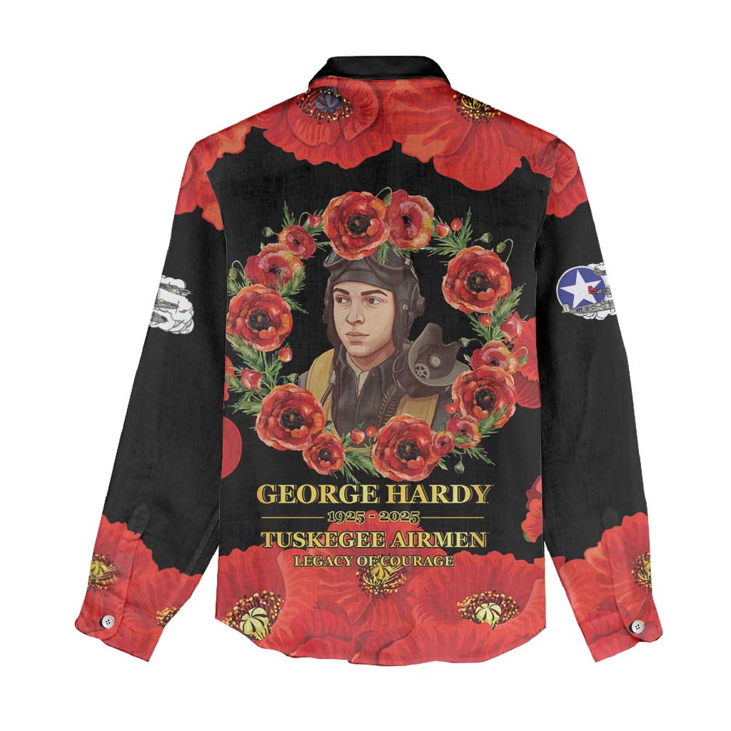 George Hardy Tuskegee Red Tail Pilots Women Casual Shirt Legacy of Courage - African Pride