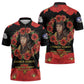 George Hardy Tuskegee Memorial Zipper Polo Shirt Red Tail Pilots Legacy of Courage