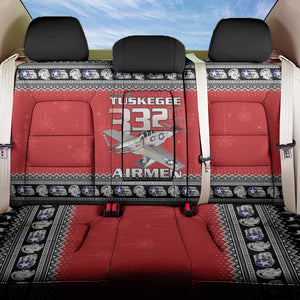 Afro Christmas Tuskegee Red Tails Airmen Back Car Seat Cover Merry Christmas - African Pride