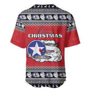 Afro Christmas Tuskegee Red Tails Airmen Baseball Jersey Merry Christmas - African Pride