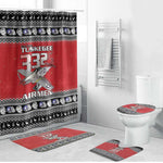 Tuskegee Red Tails Airmen Christmas Bathroom Set P-51 Mustang 332nd Fighter Group