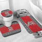 Tuskegee Red Tails Airmen Christmas Bathroom Set P-51 Mustang 332nd Fighter Group