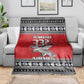 Afro Christmas Tuskegee Red Tails Airmen Blanket Merry Christmas - African Pride