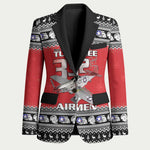 Tuskegee Red Tails Airmen Christmas Blazer P-51 Mustang 332nd Fighter Group