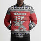 Tuskegee Red Tails Airmen Christmas Bomber Puffer Jacket P-51 Mustang 332nd Fighter Group