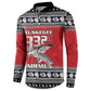 Tuskegee Red Tails Airmen Christmas Button Sweatshirt P-51 Mustang 332nd Fighter Group