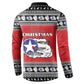 Tuskegee Red Tails Airmen Christmas Button Sweatshirt P-51 Mustang 332nd Fighter Group