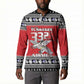 Tuskegee Red Tails Airmen Christmas Button Sweatshirt P-51 Mustang 332nd Fighter Group