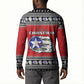 Tuskegee Red Tails Airmen Christmas Button Sweatshirt P-51 Mustang 332nd Fighter Group