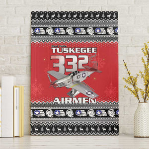 Afro Christmas Tuskegee Red Tails Airmen Canvas Wall Art Merry Christmas - African Pride