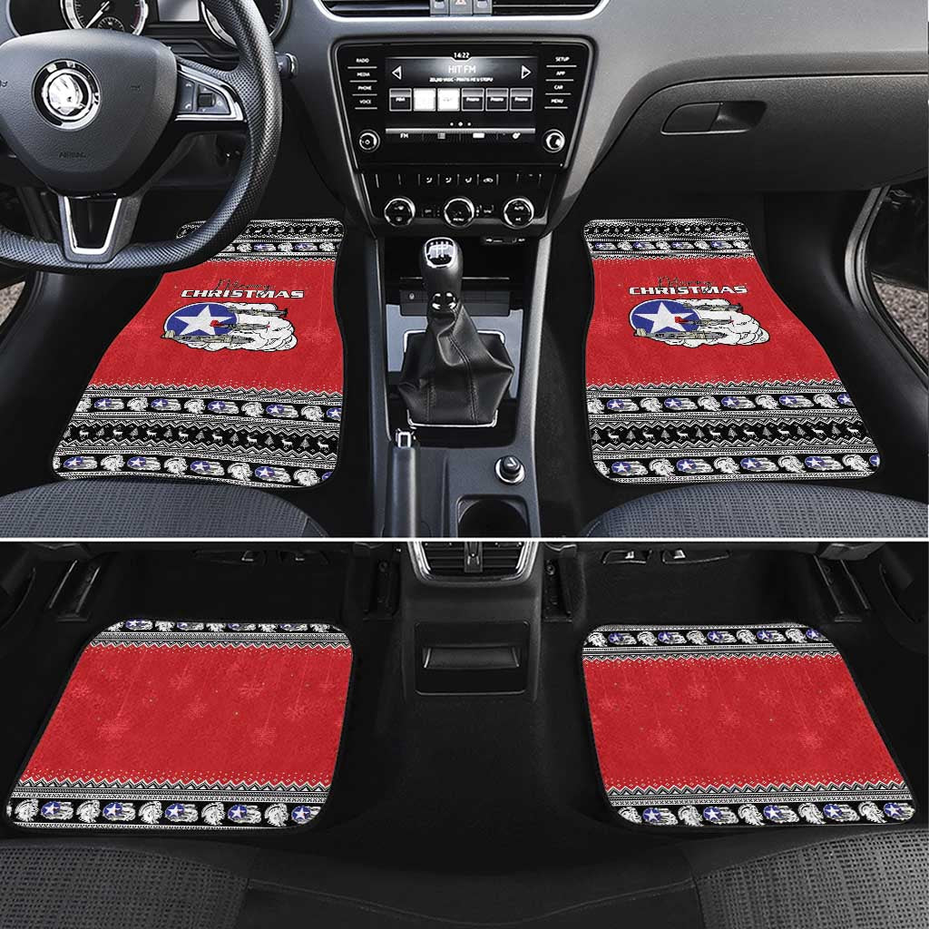 Afro Christmas Tuskegee Red Tails Airmen Car Mats Merry Christmas - African Pride