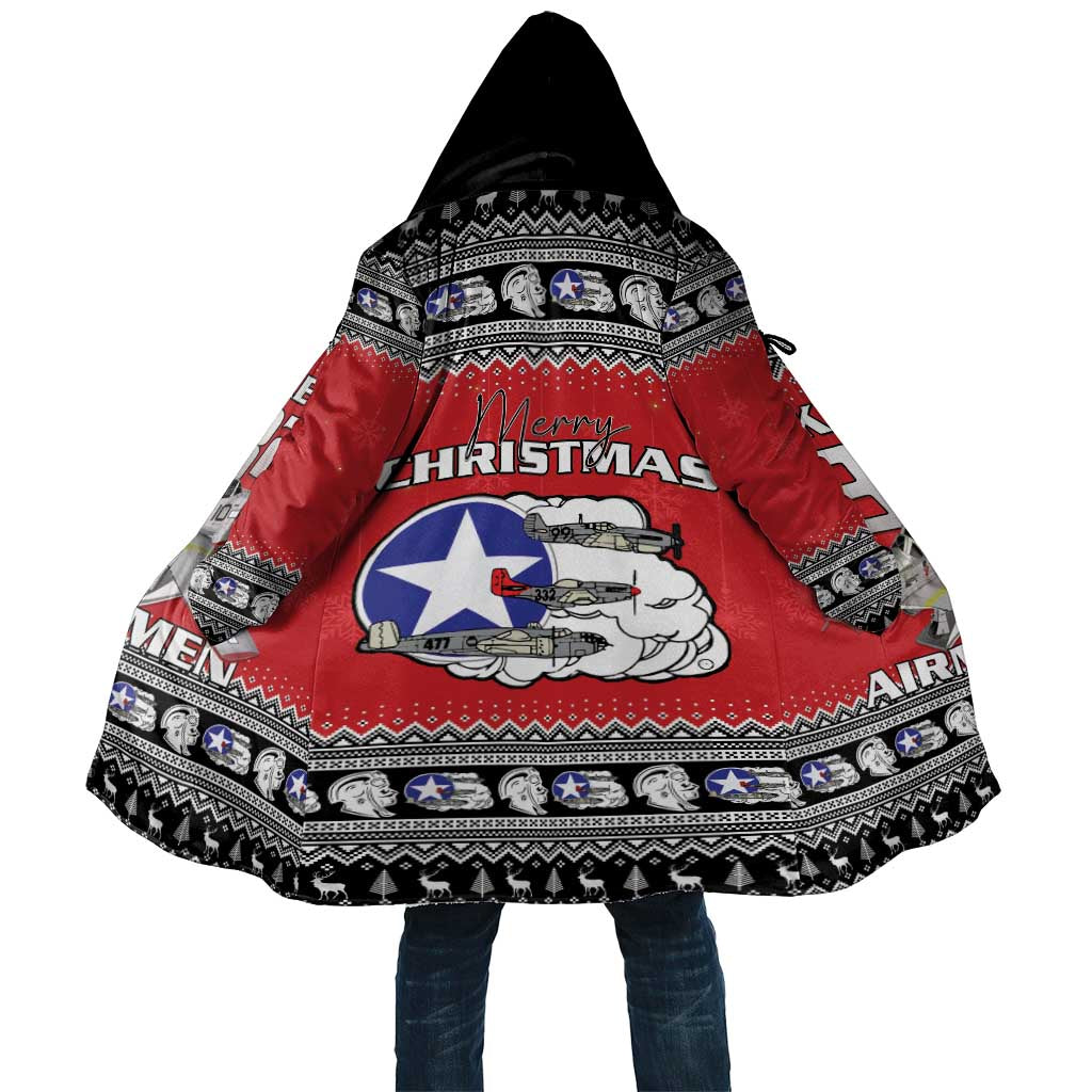 Tuskegee Red Tails Airmen Christmas Cloak P-51 Mustang 332nd Fighter Group